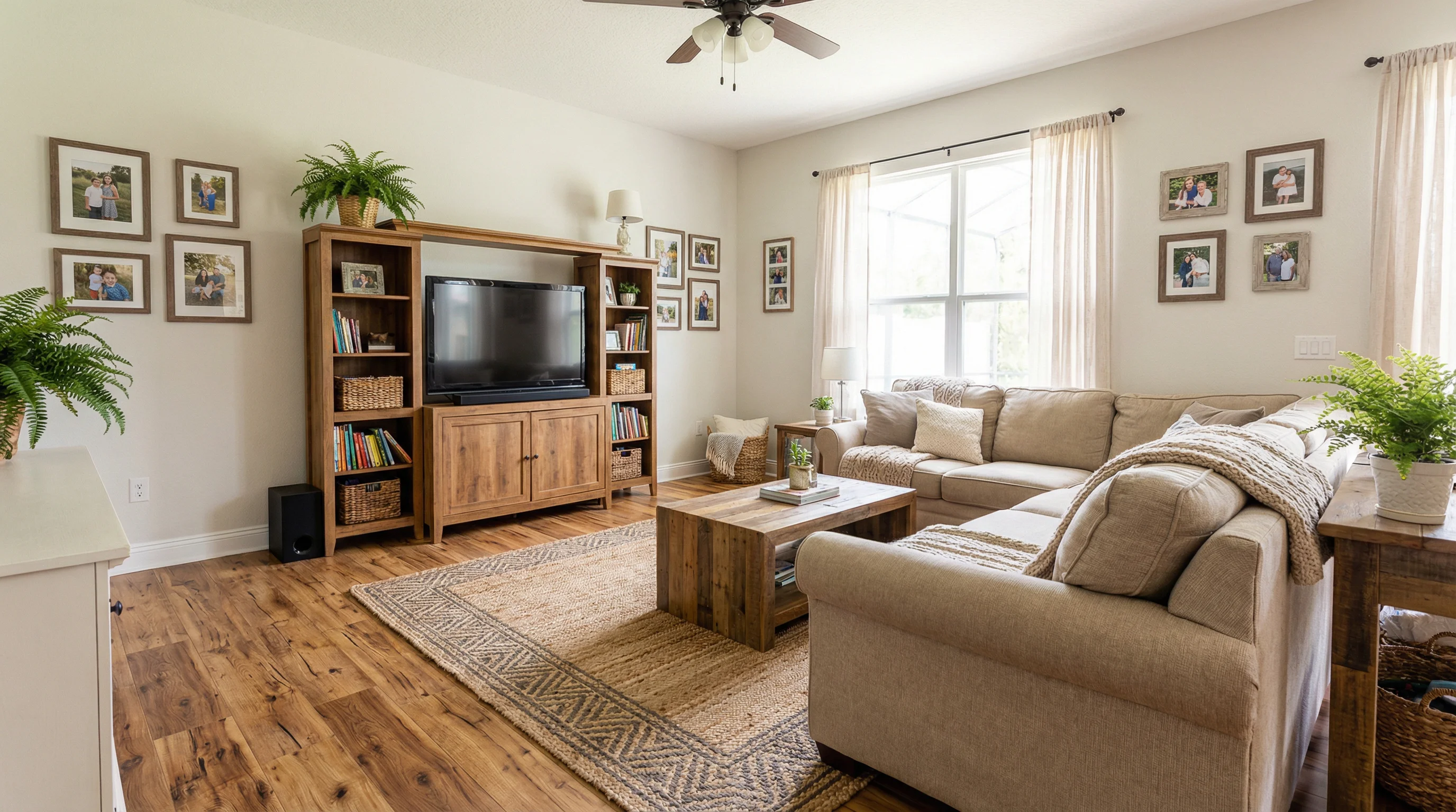 Rustic Hickory Family Room