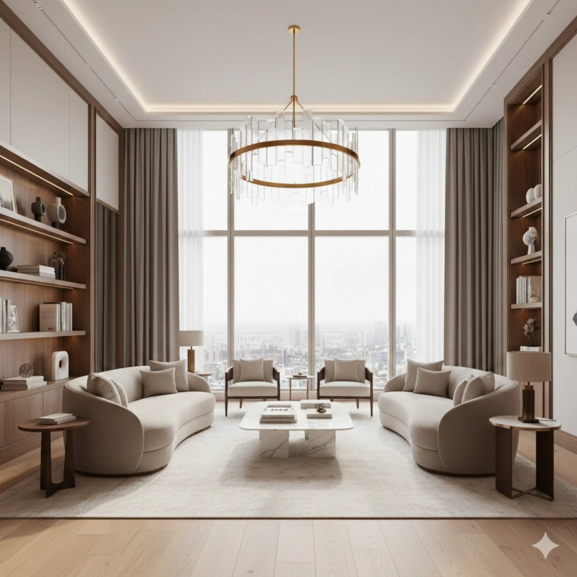 Luxury interior with premium flooring